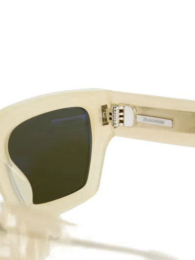 Jil Sander Rectangular-frame Sunglasses In Metallic