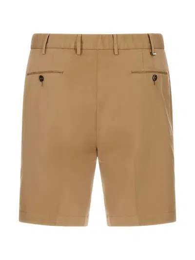 Pt Torino Belt-loop Shorts In Brown