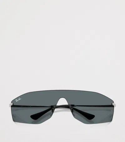 Ray Ban Alix Bio-based Sonnenbrillen Silber Fassung Grau Glas 01-41 In Silver
