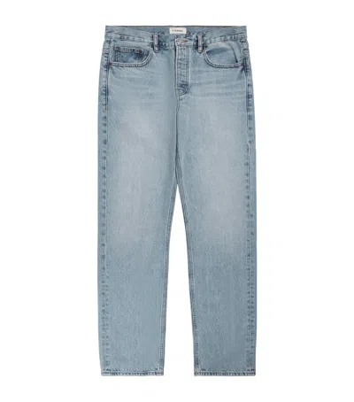 Frame The Straight Stonewashed Jeans In Blue