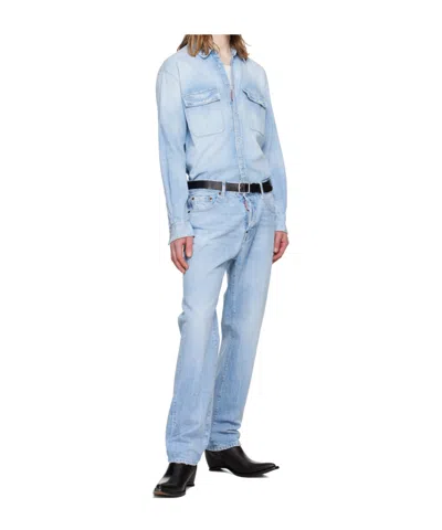 Dsquared2 642 Belt Loop Jeans In Blue
