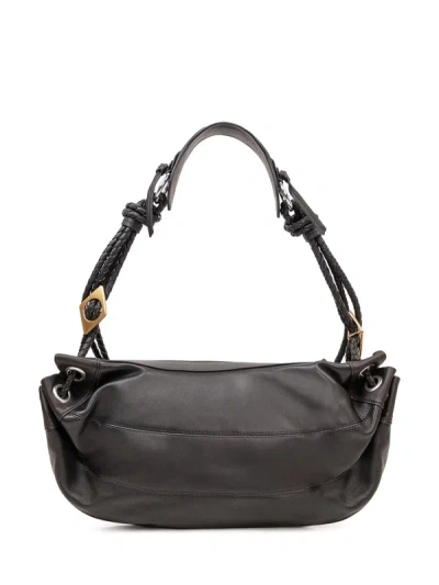 Isabel Marant Medium Woven Handle Shoulder Bag In Gray