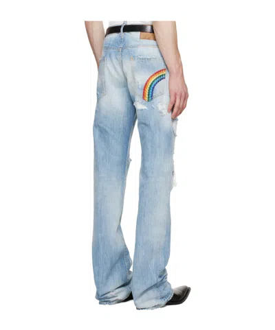 Dsquared2 Belt Loop Jeans In Blue