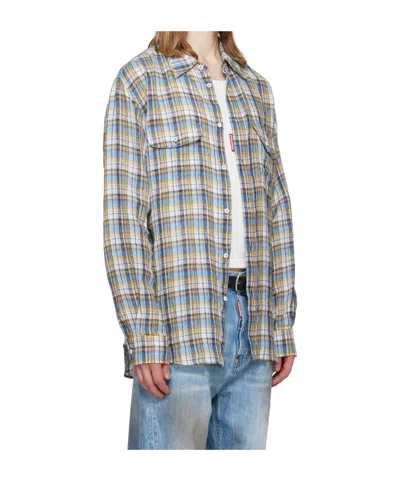 Dsquared2 Plaid Shirt In Multi