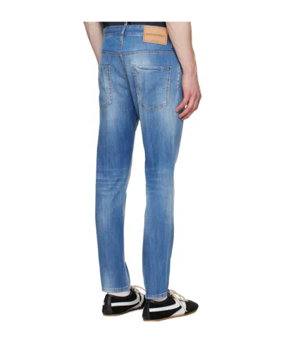 Dsquared2 Belt Loop Jeans In Blue