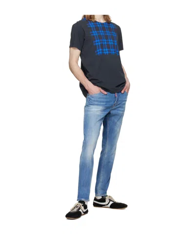 Dsquared2 Belt Loop Jeans In Blue