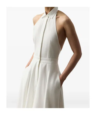 Ralph Lauren Halterneck Shirt Dress In White