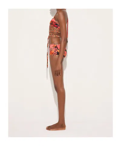 Pucci Iride-print Wrap-around Bra In Multi