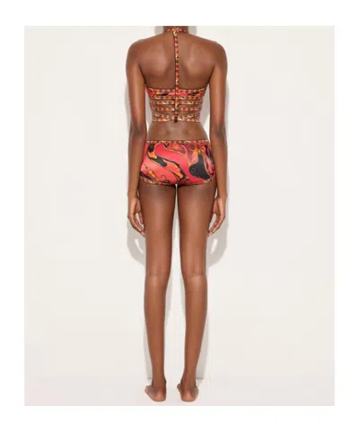 Pucci Iride-print Wrap-around Bra In Multi