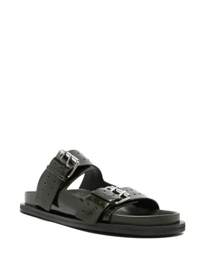 A.emery A. Emery Leon Sandals Vintage Forest In Black