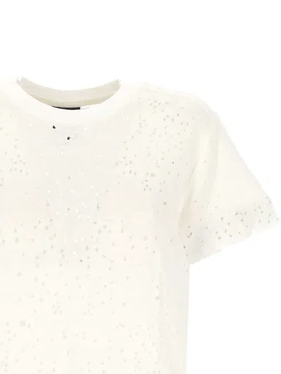 Thom Krom Distressed T-shirt In Yellow