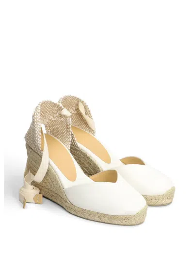 Castaã±er Wedge Espadrilles In White