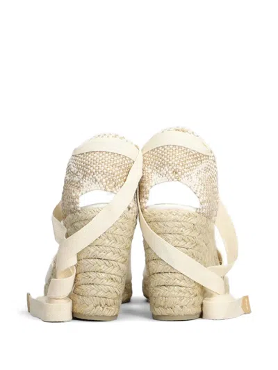 Castaã±er Wedge Espadrilles In White