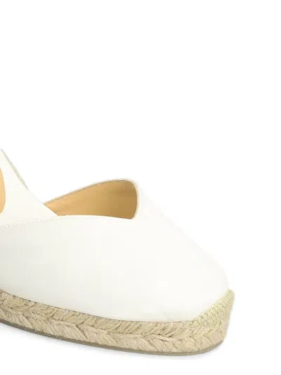 Castaã±er Wedge Espadrilles In White