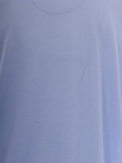 Hugo Boss Light Blue Solid Shirt Collar Polo In Blue