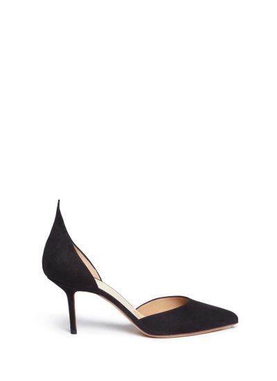 Shop Francesco Russo Suede D'orsay Pumps