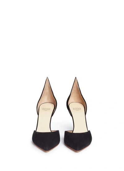 Shop Francesco Russo Suede D'orsay Pumps