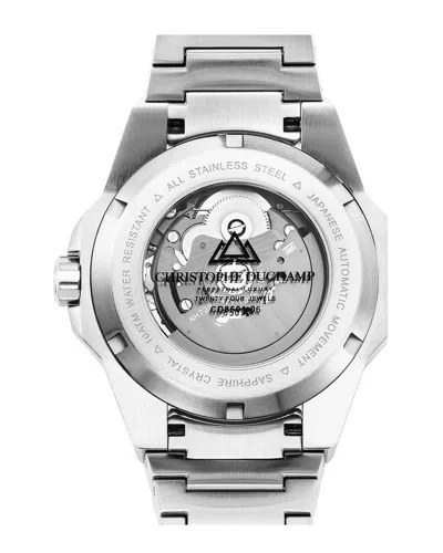 Christophe Duchamp Men's Raidillon Skeleton Watch In Silver