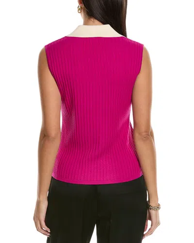St John St. John Collared Shell In Pink
