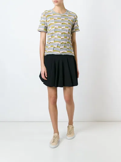Junya Watanabe Panel Striped T-shirt In Multi