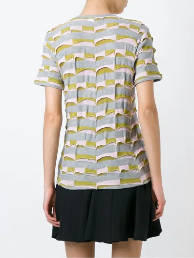 Junya Watanabe Panel Striped T-shirt In Multi