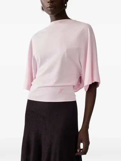 Jacquemus Moisson Open-back T-shirt In Pink