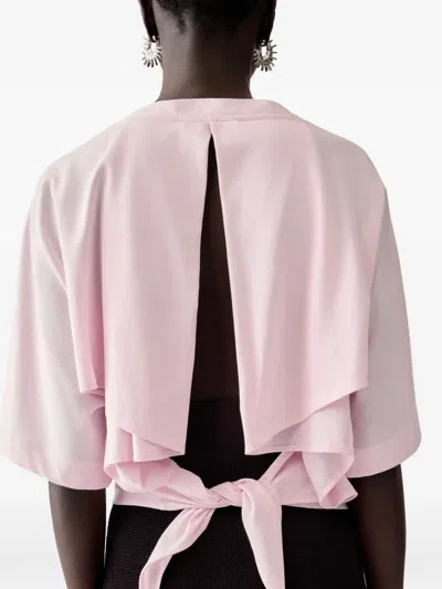 Jacquemus Moisson Open-back T-shirt In Pink