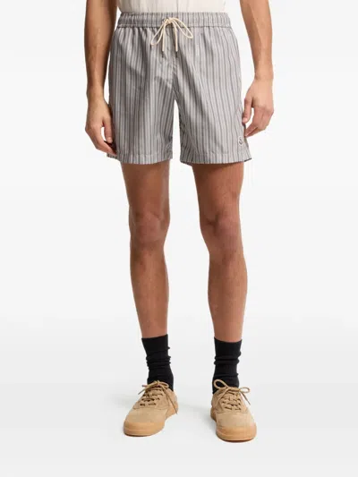 Moncler Striped Drawstring Shorts In Multi