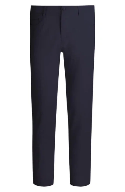 Bugatchi Solid Stretch Pants In Black
