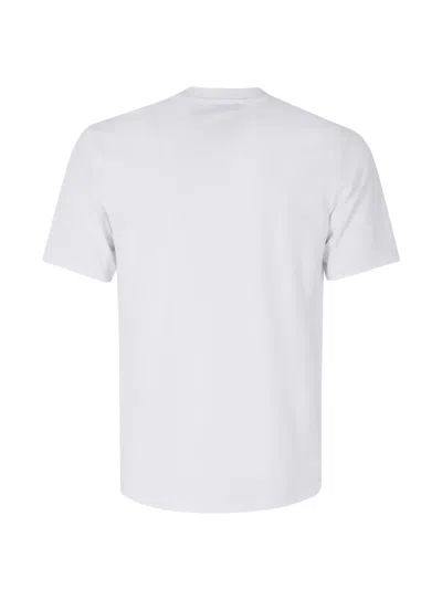 Blauer Logo-patch T-shirt In White