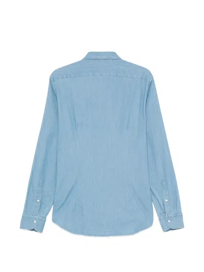 Manuel Ritz Denim Shirt In Blue