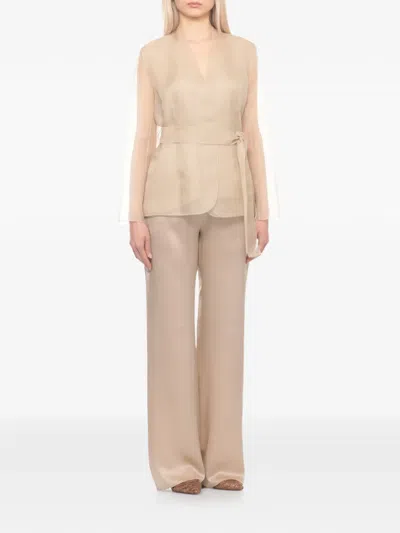Antonelli Belted Jacket In Neutral