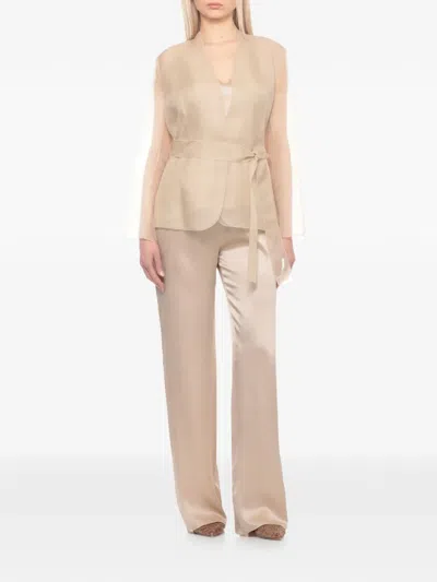 Antonelli Belted Jacket In Neutral