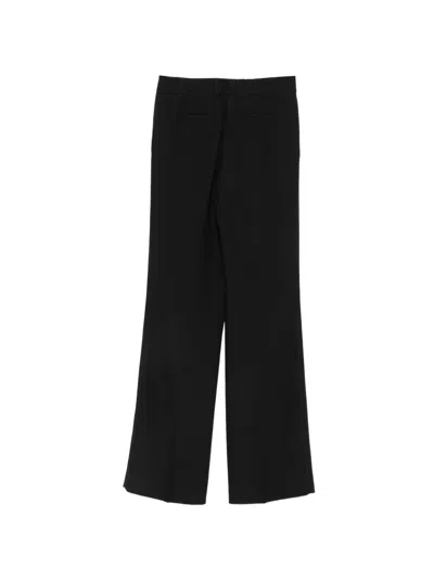 Cenere Belt-loop Trousers In Black