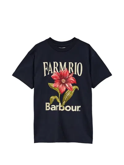 X FARM RIO FLORAL-PRINT T-SHIRT
