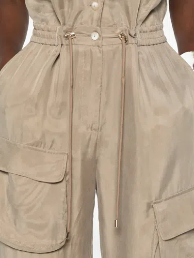 Rame Cargo-pocket Jumpsuit In Brown