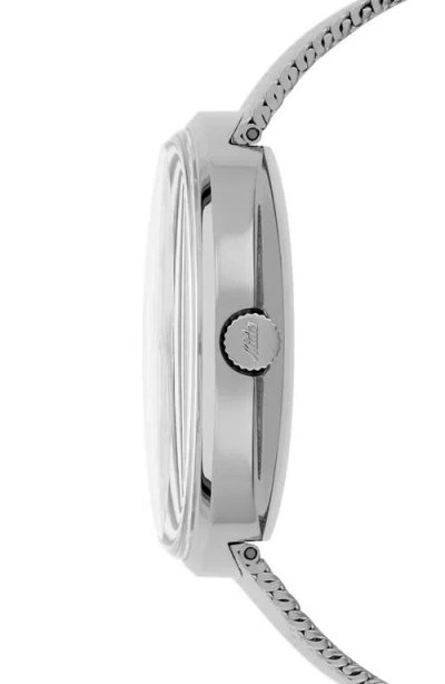Mido Commander Automatic Mesh Strap Watch, 37mm In Silver