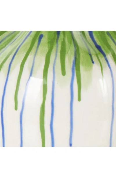 Uma Stripe Ceramic Vase In Multi