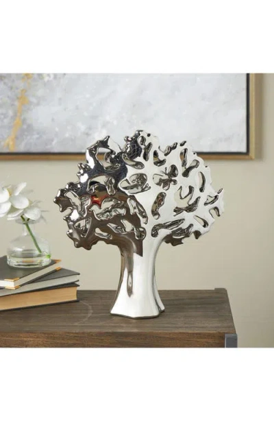 Uma Abstract Sculpture In Silver
