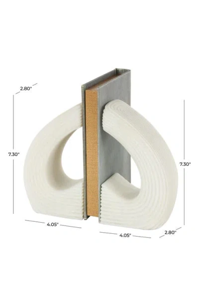 Uma Textured Bookends In White