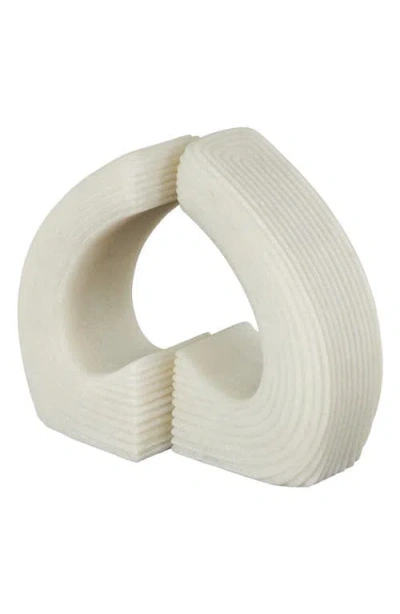 Uma Textured Bookends In White