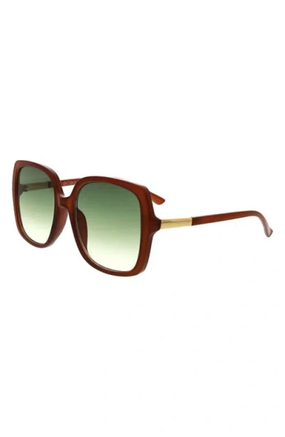 Bcbg 54mm Oversized Square Sunglasses In White