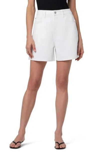 Hudson Devon High Waist Boyfriend Denim Shorts In White