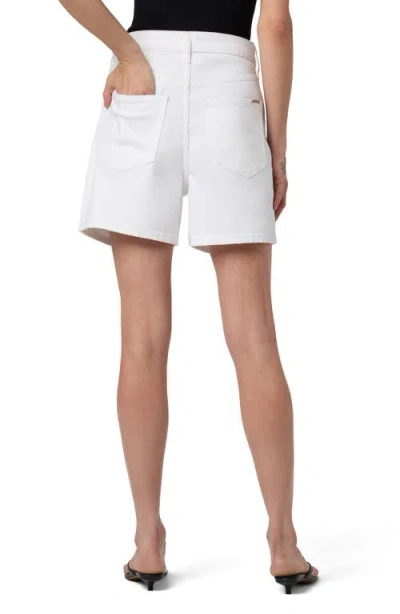 Hudson Devon High Waist Boyfriend Denim Shorts In White