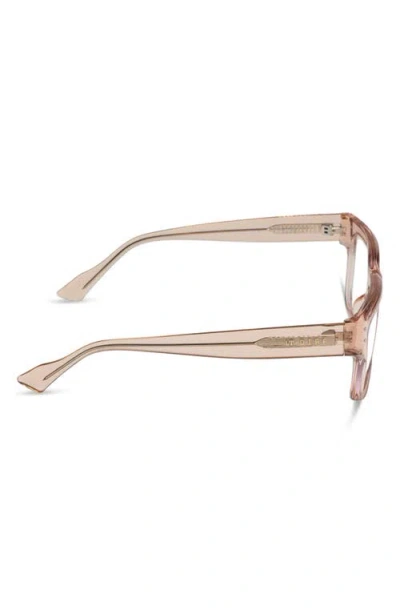Diff Cade 52mm Square Blue Light Blocking Glasses In Yellow