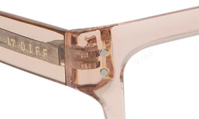 Diff Cade 52mm Square Blue Light Blocking Glasses In Yellow