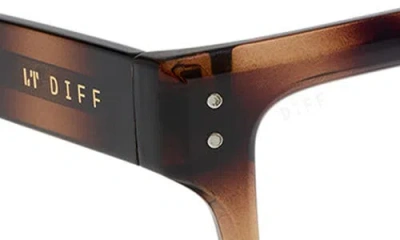 Diff Cade 52mm Square Blue Light Blocking Glasses In Transparent