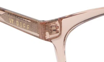 Diff Alex 50mm Square Blue Light Blocking Glasses In Neutral
