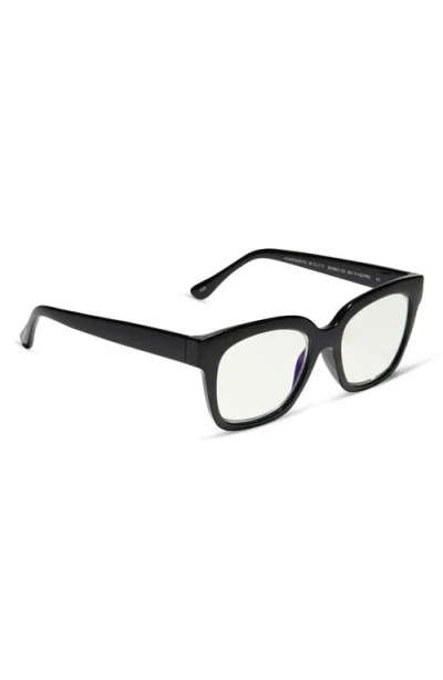 Diff Ava 50mm Square Blue Light Blocking Glasses In Purple