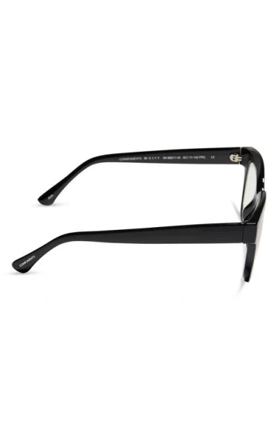 Diff Ava 50mm Square Blue Light Blocking Glasses In Purple
